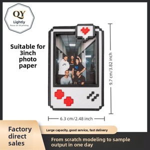 Aimant de réfrigérateur en PLA imprimé en 3D pour cadre <span class=keywords><strong>photo</strong></span>, avec un design rétro de dessin animé mignon, 3 pouces, décoration pour la Saint-Valentin - Product Image 4