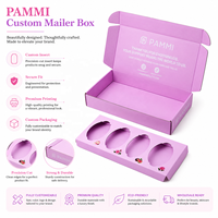 Emballage de flacon de soin de la peau FSC 4 pièces, boîte d'emballage portable personnalisée, boîtes d'expédition et de courrier avec insert en papier pour désinfectant pour les mains en spray