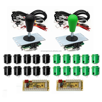 Kit DIY Encodeur USB Zéro Latence pour Carte de Contrôle Arcade Style Happ avec Boutons Poussoirs en Plastique Durable pour PC