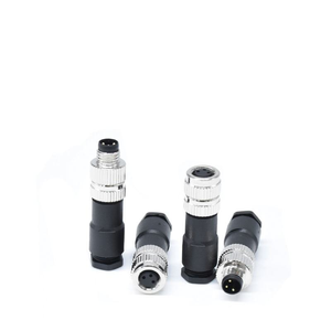 Conectores Industriales M8 de 3 Pines, Conector Hembra de Ensamblaje en Campo Recto con Código A, Impermeable IP67, Semiplástico para Cableado - Product Image 1