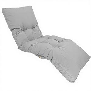 Coussin rectangulaire rembourré pour transat <span class=keywords><strong>Deco</strong></span> Arts, traitement hydrofuge et lavable, poignées de transport, certifié Oeko-TEX, 185x55 cm - Product Image 1