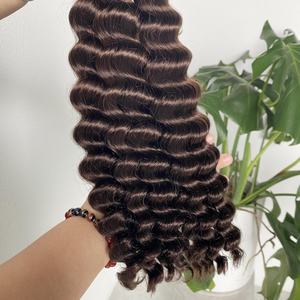 ผมต่อแบบลอนลึกเกรด12A 16-30นิ้วสำหรับผู้หญิงผมมนุษย์บริสุทธิ์ยังไม่ผ่านการทำสารเคมี - Product Image 5