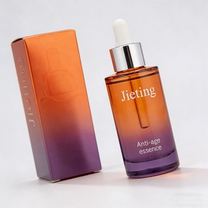 30ml 50ml 60ml 80ml 100ml Flat Shoulder Serum Oil Glass Dropper <b>Bottle</b> with Packaging Gift <b>Box</b> - Product Image 4