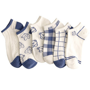 Cute Japanese Style Ankle Socks For Women Solid Color Sweat Absorbent Youth Casual Socks Autumn Winter Spring Student Wear - Product Image 5