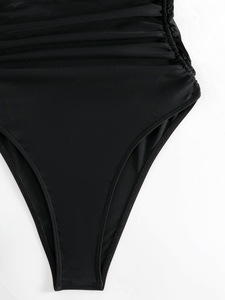 Traje de Baño de una Pieza de Color Sólido para Mujer, Traje de Baño Sexy para Mujer, 3 Piezas Separadas, <span class=keywords><strong>Bikini</strong></span> para Niñas de 15 Años, <span class=keywords><strong>Bikini</strong></span> para Bailar - Product Image 5