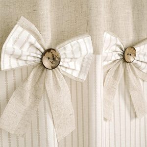 Tessuto misto cotone-lino plissettato tenda da doccia a righe <span class=keywords><strong>Beige</strong></span> Patchwork e Design ad arco <span class=keywords><strong>arredamento</strong></span> Standard per il <span class=keywords><strong>bagno</strong></span> - Product Image 2