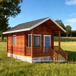 Casa de Madera Tradicional de Pino Ruso, Diseño Ecológico, Construcción con Troncos, Una Habitación, Taller, Sala de Estar, Jardín, Cabaña - Product Image 1