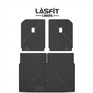 Alfombrilla para <span class=keywords><strong>Maletero</strong></span> LASFIT, Alfombrillas para Respaldo OLIVER 2022-2026, TPE para Todo Clima, 2.76 de Grosor, Ranurado, Ajuste Personalizado, Forro de Carga Negro, Fácil de Limpiar - Product Image 1
