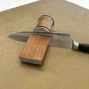 <span class=keywords><strong>Aiguiseur</strong></span> de couteaux rotatif magnétique avec support, kit de pierres à aiguiser et rouleaux à angles de 15 et 20 degrés, accessoire de cuisine - Product Image 2