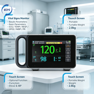 Moniteur dentaire multiparamètres ECG et tension artérielle, moniteur <span class=keywords><strong>de</strong></span> signes vitaux étanche pour les rondes en <span class=keywords><strong>salle</strong></span>, les transferts en ambulance et l'utilisation vétérinaire - Product Image 5