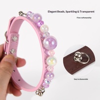 Collier pour animaux de compagnie DIY en perles, bavoir en microfibre pour chien, élégant collier de princesse pour chat, accessoire pour bijoux personnalisés pour animaux de compagnie