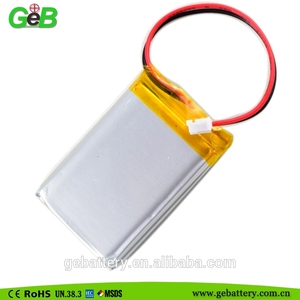 653450 <span class=keywords><strong>3</strong></span>,7 V 1200 mAh lipo battery for bluetooth headset/keyboard - Product Image 2