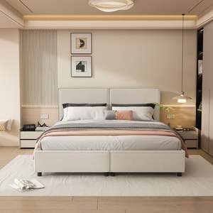 Grosir Pabrik Cina gaya Modern Amerika 2 orang ukuran King Gas pengangkat bingkai tempat tidur Yahudi dengan penyimpanan - Product Image 2