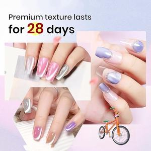 Vernis à ongles gel effet œil de chat, 6 couleurs, paillettes rouge, <span class=keywords><strong>vert</strong></span>, violet, bleu, ensemble de vernis gel avec aimant, série Galaxy scintillante - Product Image 6