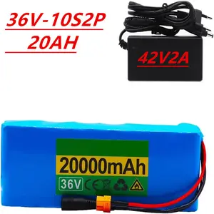 סוללה 36V 20ah 1865010S2P מארז סוללות 500W סוללה בעוצמה גבוהה אופניים חשמליים