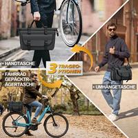 Sacoche de vélo portable Oxford Sport 3 en 1, extensible 18L, avec housse de pluie et design réfléchissant