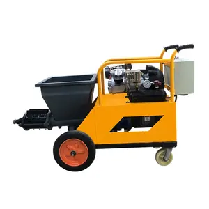 Motor diesel/220v máquina automática para pulverizar argamassa/areia cimento/gesso/pintura pulverizador máquina