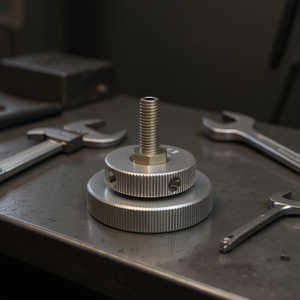 Perilla metálica 2847 N3 con vástago roscado para aplicaciones de ajuste de precisión - Product Image 3