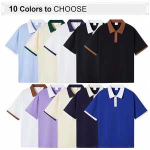 OEM High Quality <b>Polo</b> Short Sleeve Tshirts Custom Logo Cotton <b>Men's</b> <b>Polo</b> <b>Shirts</b> - Product Image 2