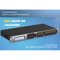 Égaliseur audio Nuoxun, boîtier métallique, rack, crossover audio, application de commande/contrôle à distance, gestion des enceintes, équipement audio