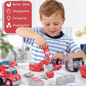 STEM – jouets <span class=keywords><strong>de</strong></span> construction pour enfants 5 en 1, <span class=keywords><strong>camion</strong></span> <span class=keywords><strong>de</strong></span> secours, voiture <span class=keywords><strong>de</strong></span> transformation, robot à démonter, véhicule pour enfants - Product Image 3