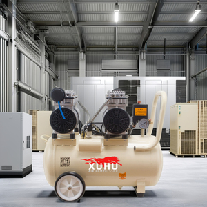 Compresseur d'air à piston silencieux à gaz 750W*2 50L, vente en gros d'usine, compresseurs portables pour les travailleurs - Product Image 1
