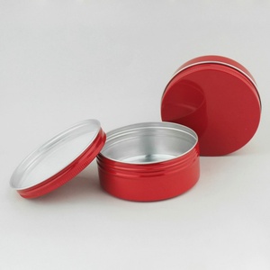 100ml 100g Decorative Aluminum Round Tin Container Red Color Cosmetic Containers for Candles Lipstick Toothpaste & Lotion - Product Image 4