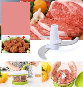 Picadora de Alimentos Manual, Cortador en Rodajas, Centrifugador de Ensaladas, Licuadora y Separador de Claras de Huevo con Base de Succión, Cortador de Verduras - Product Image 2