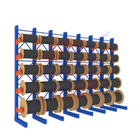 Supports de bobine de câble sans boulon en métal épaissi réglable Support de stockage de fil en porte-à-faux d'utilisation d'entrepôt spécial