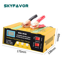 Chargeur de batterie de voiture intelligent rapide 12V 24V universel pour batteries au plomb et au lithium avec réparation par impulsions