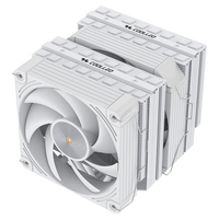 COOLLEO Etian P60T V2 Radiateur PC Blanc 6 Caloducs TDP 275W Refroidisseur d'Air Refroidissement CPU LGA 115X/1200/1700/1851 AMD Ryzen AM4/5