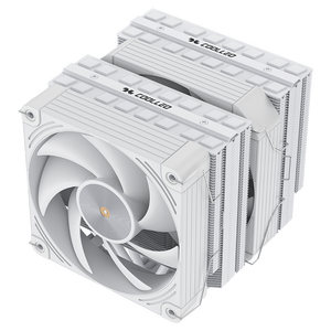 COOLLEO Etian P60T V2 สีขาว พีซี รัไดเอเตอร์ 6 ฮีทไปป์ <span class=keywords><strong>TDP</strong></span> 275W แอร์คูลเลอร์ ระบายความร้อนซีพียู LGA 115X/1200/1700/1851 AMD <span class=keywords><strong>Ryzen</strong></span> AM4/<span class=keywords><strong>5</strong></span> - Product Image 3