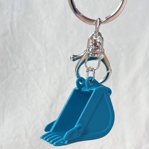 <span class=keywords><strong>Porte</strong></span>-clés promotionnel en métal 3D, motif pelle excavatrice, accessoire pour sac - Product Image 6