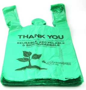 ถุงเสื้อยืดขอบคุณแบบย่อยสลายได้เป็นมิตรกับสิ่งแวดล้อม - Product Image 3