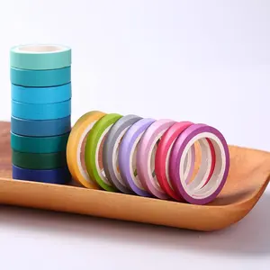 Benutzer definiertes Washi Tape Werkseitig bedrucktes Washi Tape zum Bemalen von selbst klebenden Krepppapier-Maskierung bändern
