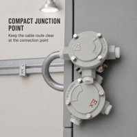 Boîtier de jonction antidéflagrant AH en alliage d'aluminium, 6 prises, IP54, pour installation de câblage dans les zones dangereuses d'usines pétrolières, gazières et chimiques