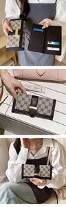 Cartera Larga Clásica de Moda para Mujer, Gran Capacidad, 24 Ranuras para Tarjetas, Clip para Billetes de Cuero PU con Hebilla Metálica Dorada y 2 Compartimentos para Billetes - Product Image 4