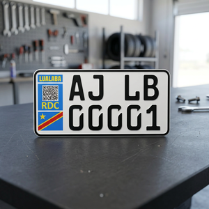 Placa de Matrícula Reflectante para Coche Congo, Placa de Registro de Vehículo en Relieve para Motocicleta y Coche - Product Image 1