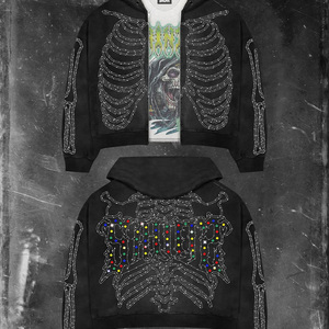 Vente en gros de sweats à capuche unisexes de haute qualité 100% coton, style streetwear, coupe ample, pour l'automne, avec impression de logo personnalisée par transfert thermique - Product Image 3