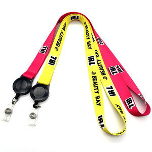 YYX vente en gros personnalisé lanière rétractable transfert de chaleur imprimé Polyester <span class=keywords><strong>cou</strong></span> longes Badge bobine lanière ID Badge <span class=keywords><strong>porte</strong></span>-cartes - Product Image 2