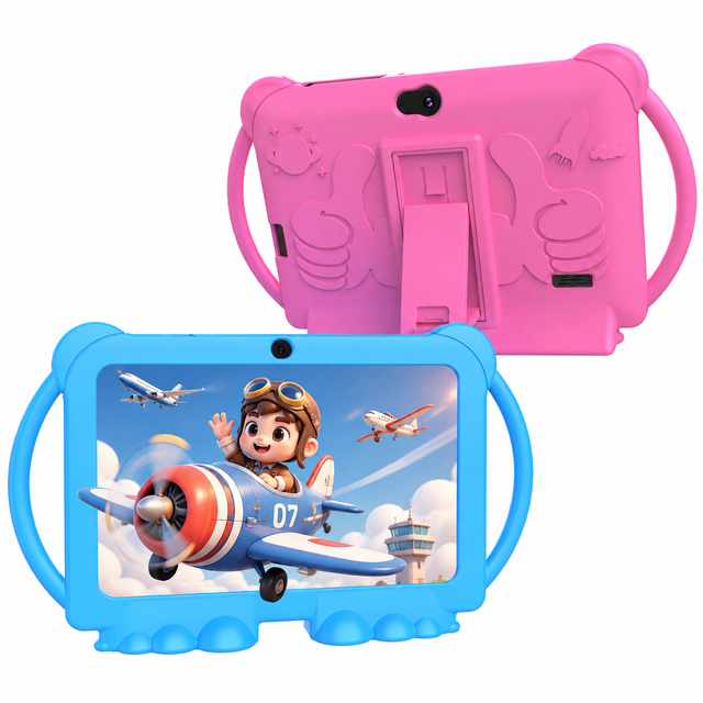 7 Inch Kids Tablet with 2.0+5.0MP Camera CPU SC7731E 4GB RAM 32GB HDD 3000MAH Battery Android 12.0 WiFi-New