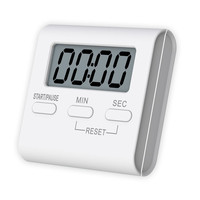 Timer Stopwatch Digital Dapur Magnetik Ramah Lingkungan dari Plastik ABS dengan Alarm Keras untuk Memasak