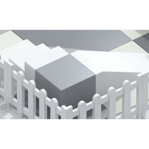 Área de Juegos Interior para Niños con Bloques Suaves de Plástico Blanco para Uso Doméstico - Product Image 6