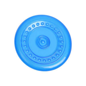 Disco Volador Grande de Goma TPR Ecológico, Resistente a Mordidas, Fácil de Lanzar, Diseño OVNI Dorado, Juguete Interactivo para Mascotas - Product Image 2