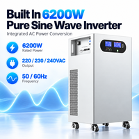 Système de Stockage d'Énergie Domestique Tout-en-un 51.2V 280AH 314Ah 6.2kW avec Onduleur et Batterie 16kWh pour Solaire Résidentiel Hors Réseau