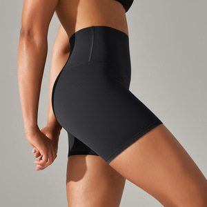 Pantaloncini <span class=keywords><strong>da</strong></span> ciclismo sportivi <span class=keywords><strong>attillati</strong></span> <span class=keywords><strong>da</strong></span> <span class=keywords><strong>donna</strong></span> a vita alta in tinta unita - Product Image 3