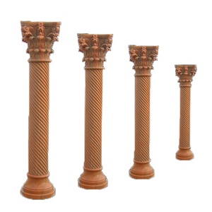 Colonne romaine en pierre <span class=keywords><strong>rouge</strong></span> de marbre naturel pour jardin - Product Image 3