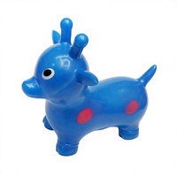 Cheval sauteur gonflable en plastique super épais et anti-explosion pour enfants de 4 à 6 ans, vente en gros à 10 yuans