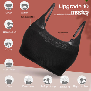 Sujetador de masaje de pecho calentado con carga inalámbrica de nueva moda, sujetador de masaje de vibración de 3 velocidades para agrandar la circulación sanguínea para mujeres <span class=keywords><strong>Sexy</strong></span> - Product Image 3