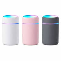 Nouvel humidificateur ultrasonique mini USB de 300 ml avec lumières colorées pour la maison, la voiture et l'aromathérapie domestique